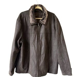 Covington Brown Leather Insulated Jacket